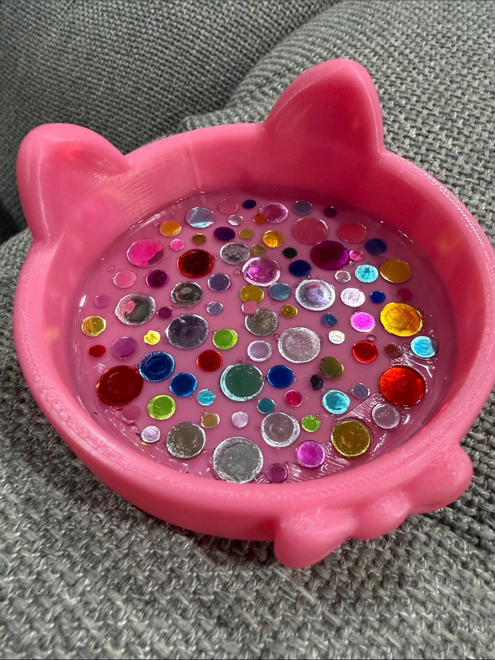 Pink Cat Jewelry Dish